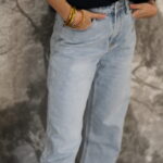 Jean Momfit  bleu clair - Thumbnail Image 1